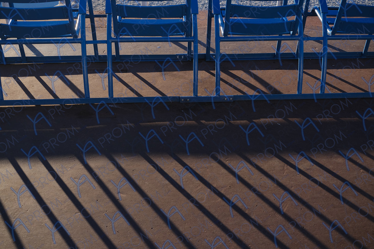 LA PROM 067-Les Chaises Bleues-Promenade des Anglais.Nice-Framed Wall Photo Print