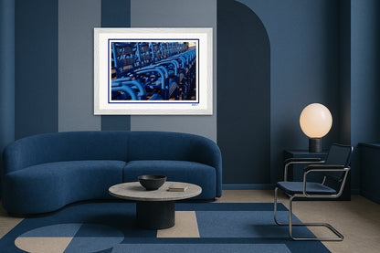 LA PROM 024-Les Chaises Bleues-Promenade des Anglais.Nice-Framed Wall Photo Print