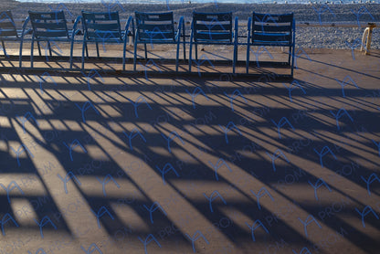 LA PROM 054-Les Chaises Bleues-Promenade des Anglais.Nice-Framed Wall Photo Print