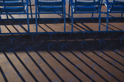 LA PROM 067-Les Chaises Bleues-Promenade des Anglais.Nice-Framed Wall Photo Print