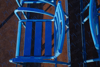 LA PROM 094-Les Chaises Bleues-Promenade des Anglais.Nice-Framed Wall Photo Print